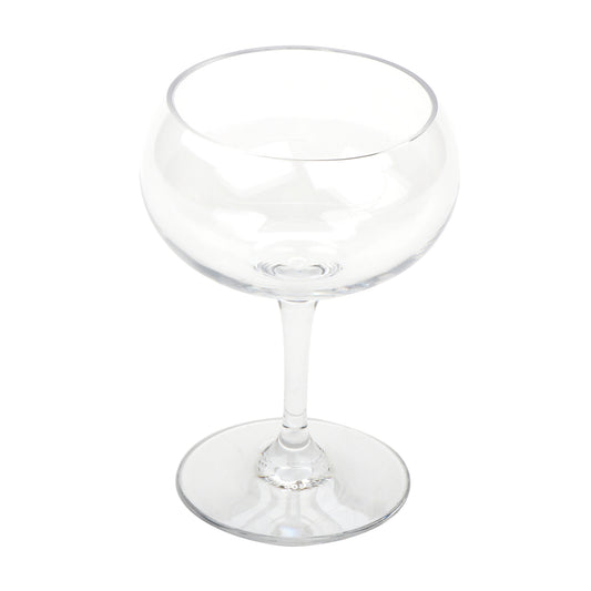 8 oz. Tritan, Clear, Coupe Cocktail Glass, ( 9.5 oz. rim-full), 3.13" Top Dia., 5.19" Tall, GET. Social Club (12 Pack)