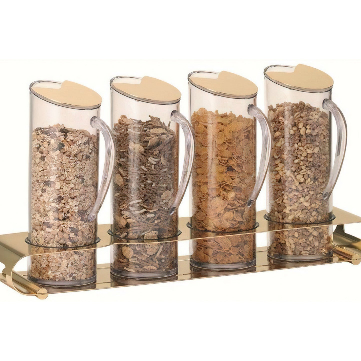 ELEGANCE Muesli Bar 'Quadro'   4 x 1.5l, Model Gold  Sta