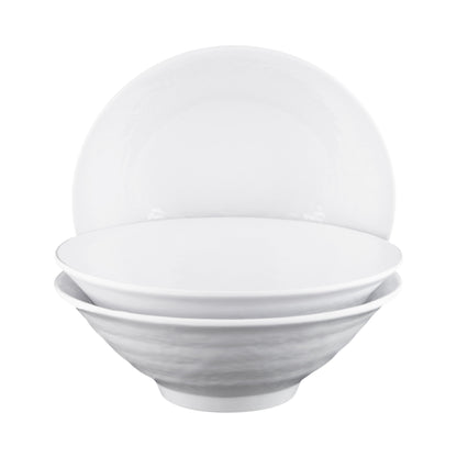 Melamine Bowl - White Matte Finish Outside/White Gloss Finish Inside