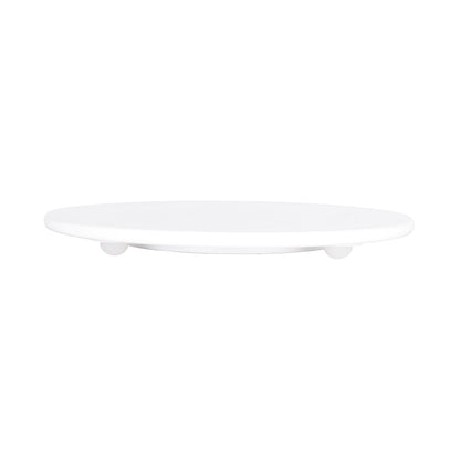 Melamine Round Flat Plate (Fits M5P Pedestal) - White