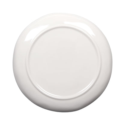 Melamine Round Plate - Cream Glaze