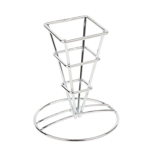 Square Metal Cone French Fry Holder