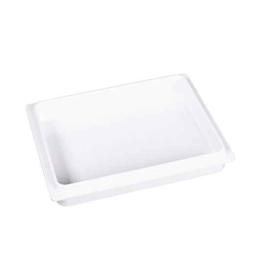 Melamine Rectangular Reversible Bin Lid - White