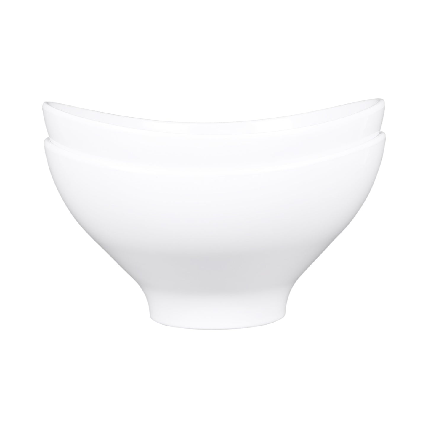 Melamine Deep Oval Bowl - White