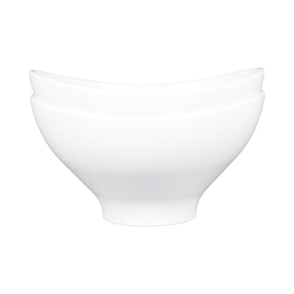 Melamine Deep Oval Bowl - White