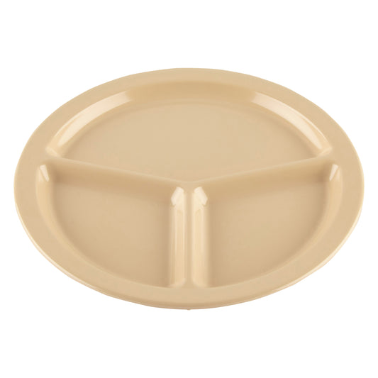 10" 3-Compartment Plate (12 Pack)