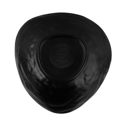 Melamine Irregular Edge Round Bowl - Black