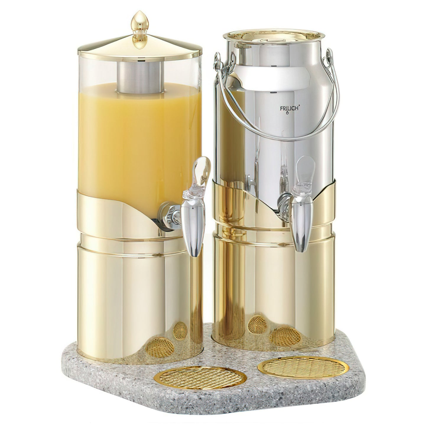 ELEGANCE Juice&Milk Dispenser 'Ensemble'  Model Gold (2.5