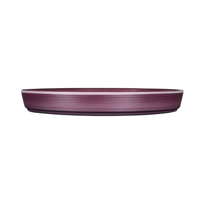 Melamine Round Coupe Plate - Purple Glaze