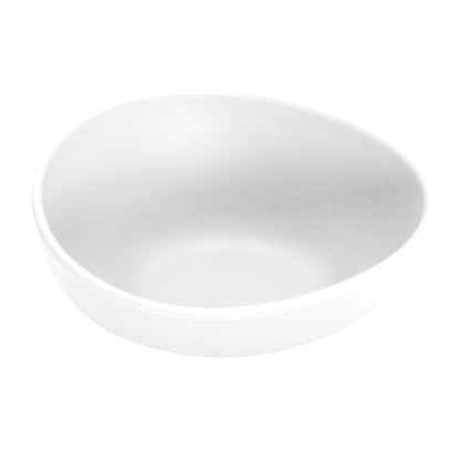 3 oz. White, Melamine, Small Side Dish Bowl, (4.5 oz. rim-full), 1.4" H, (1.6" Max H), 3.9" L x 3.4" W, G.E.T. Riverstone (12 Pack)