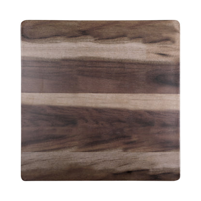 Melamine Square Faux Wood - Hickory Wood