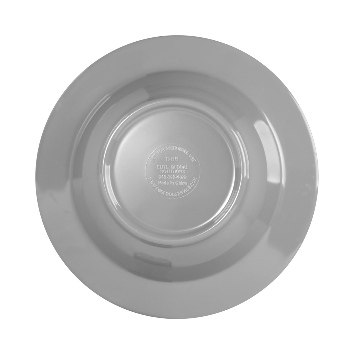 Melamine Round Crackle Bowl - Gray