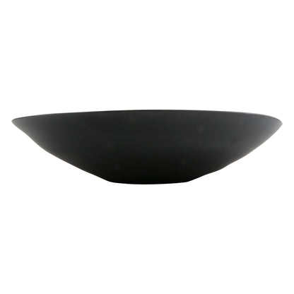 98 oz zeal black oval melamine bowl (medium), 13"L x 11"W x 3"H, GET, cheforward