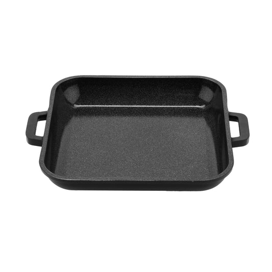 10 oz. (12 oz. rim-full), 6" Mini Square Grill Pan (7" w/ Handles), 1" deep