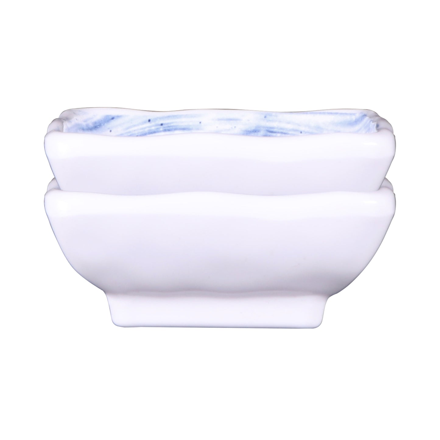 Melamine Square Ramekin - Navy Design