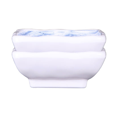 Melamine Square Ramekin - Navy Design