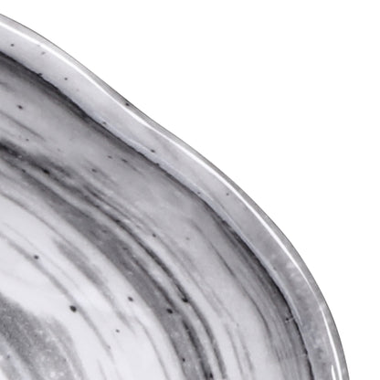 Melamine Oval Bowl - Black Design