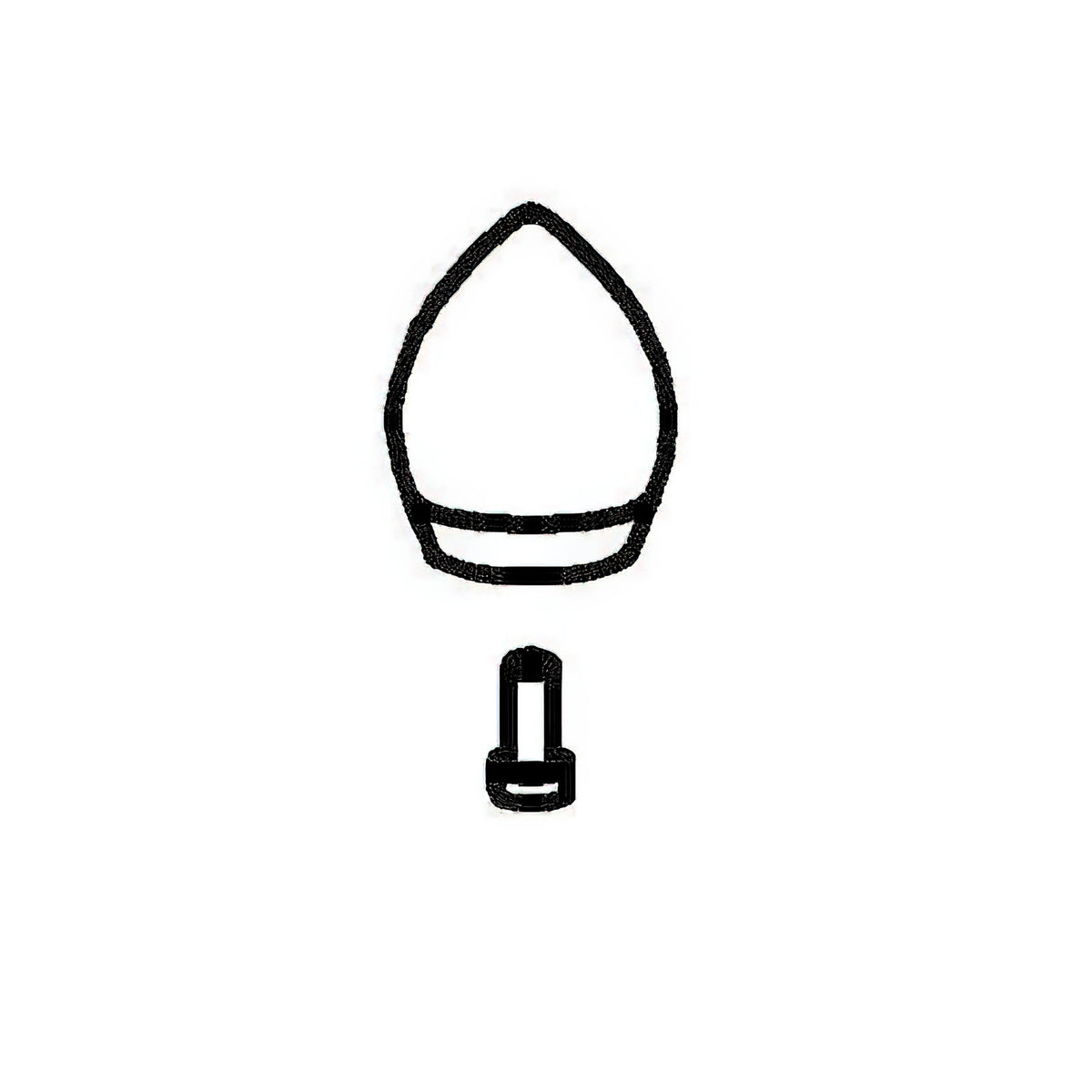 SPARE Knob  Stainless Steel Handle with screw 9 l  compa