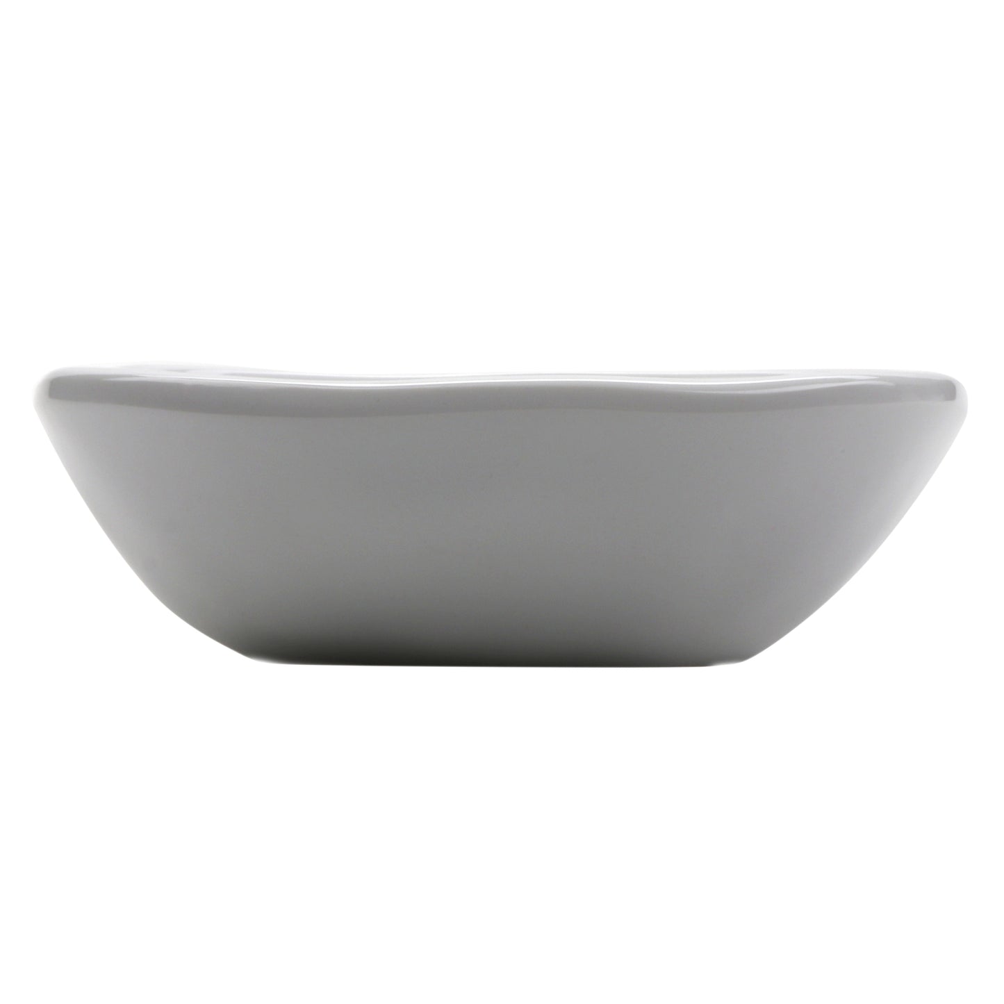 5 oz. Melamine, Small Square Monkey/Side Bowl, (5.5 oz. rim-full), 4.25", 1" Deep, G.E.T. Arctic Mill (12 Pack)