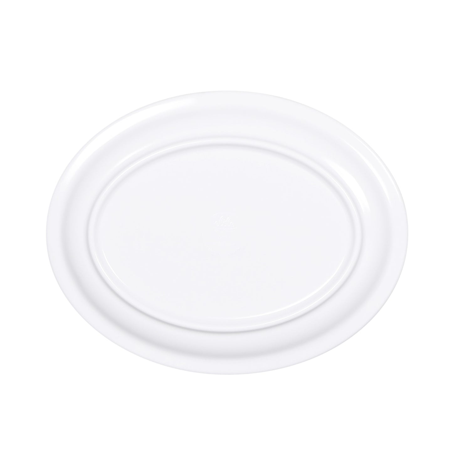 Melamine Oval Plate - White