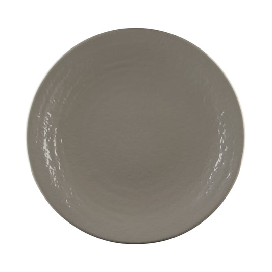 Melamine Round Pebble Plate - Mushroom