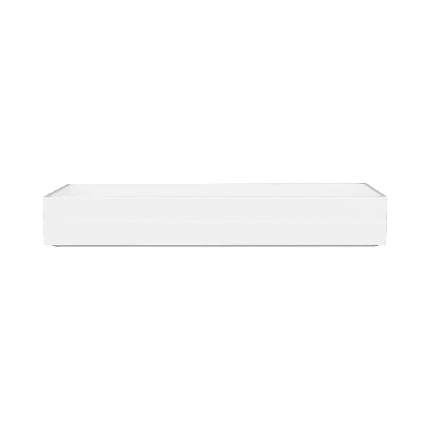 Melamine Rectangular Bin - White