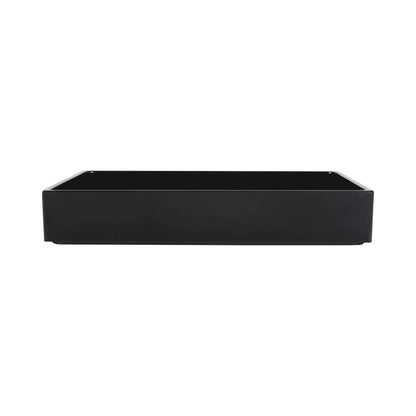 Melamine Rectangular Bin - Black
