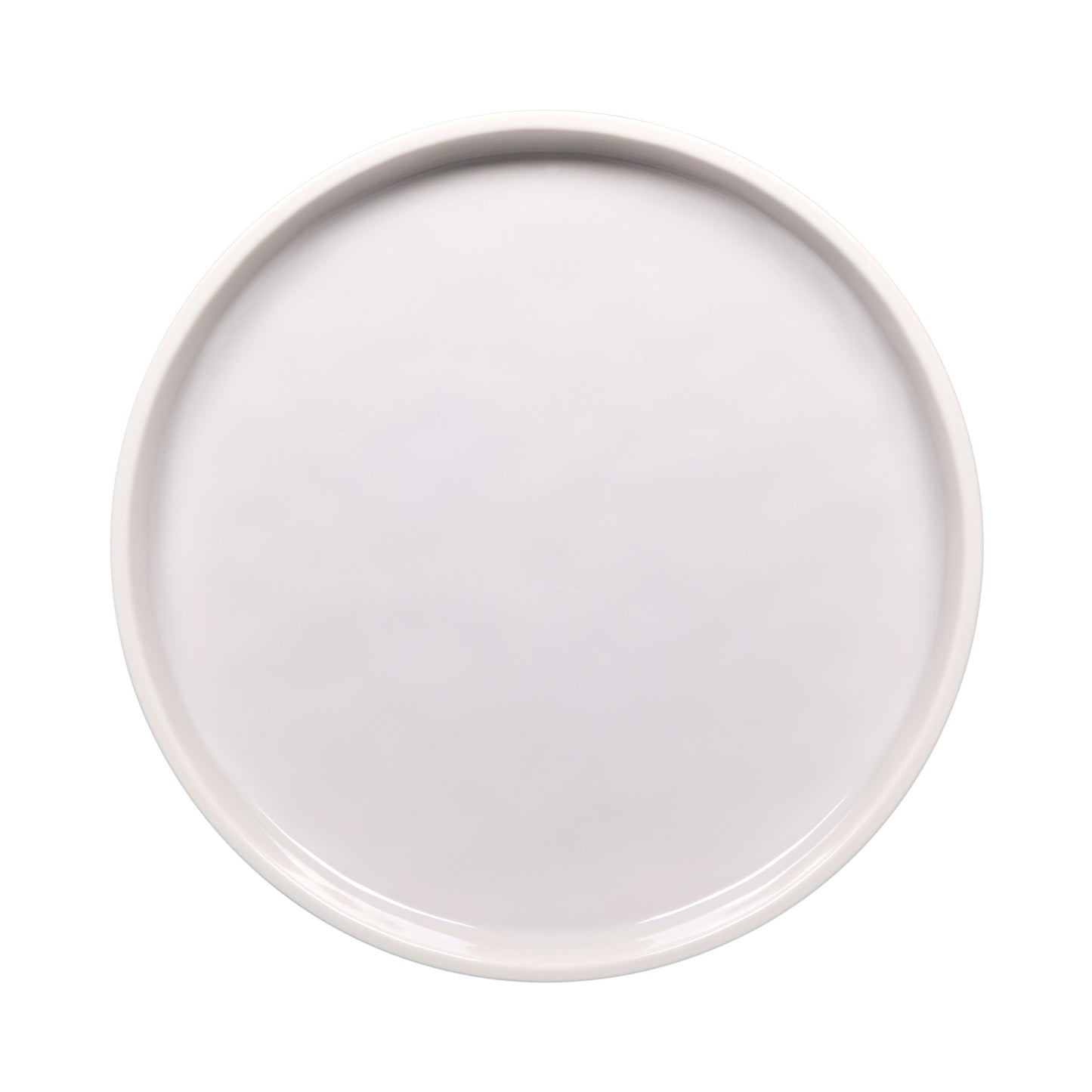 Melamine Round Coupe Plate - Cream Glaze