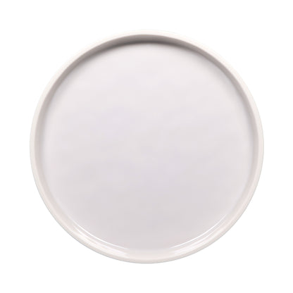 Melamine Round Coupe Plate - Cream Glaze