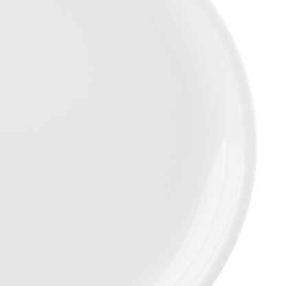 Melamine Round Coupe Plate - White