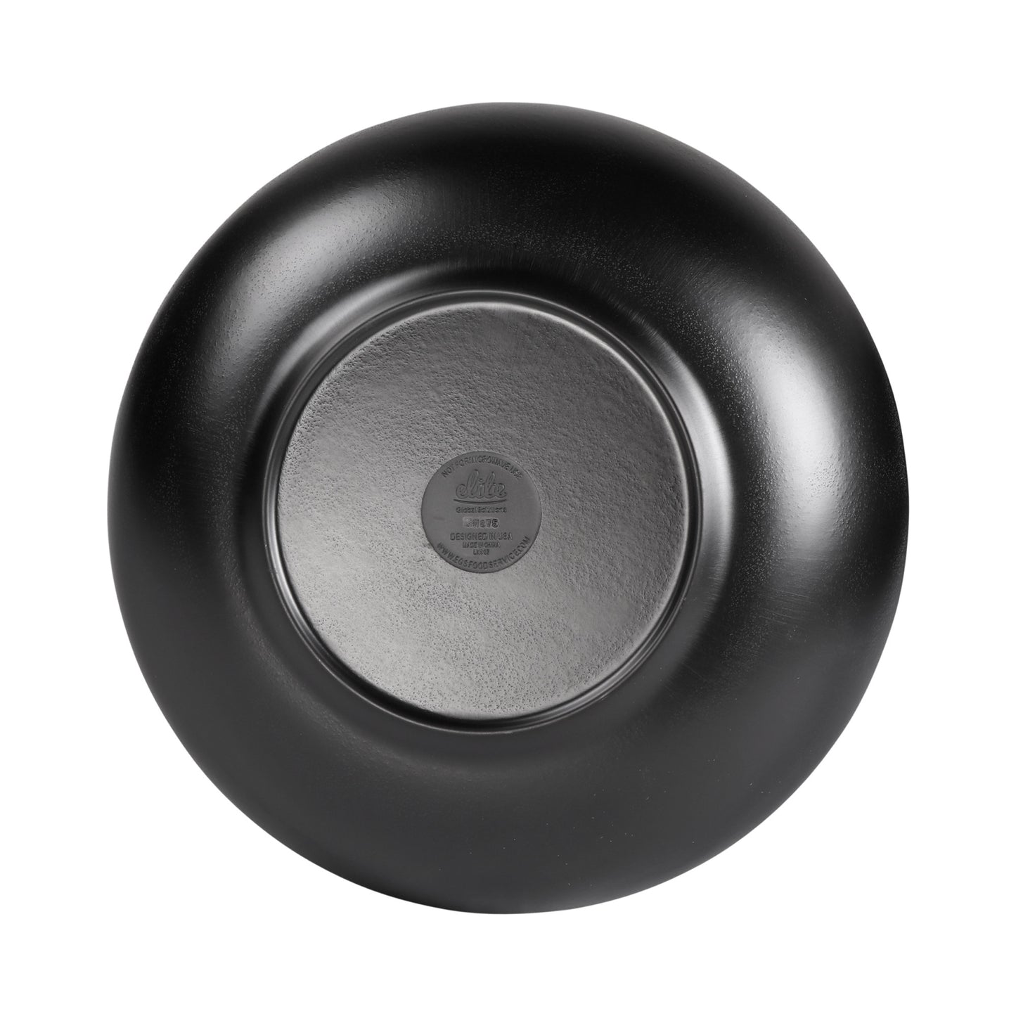 Melamine Round Bowl - Black