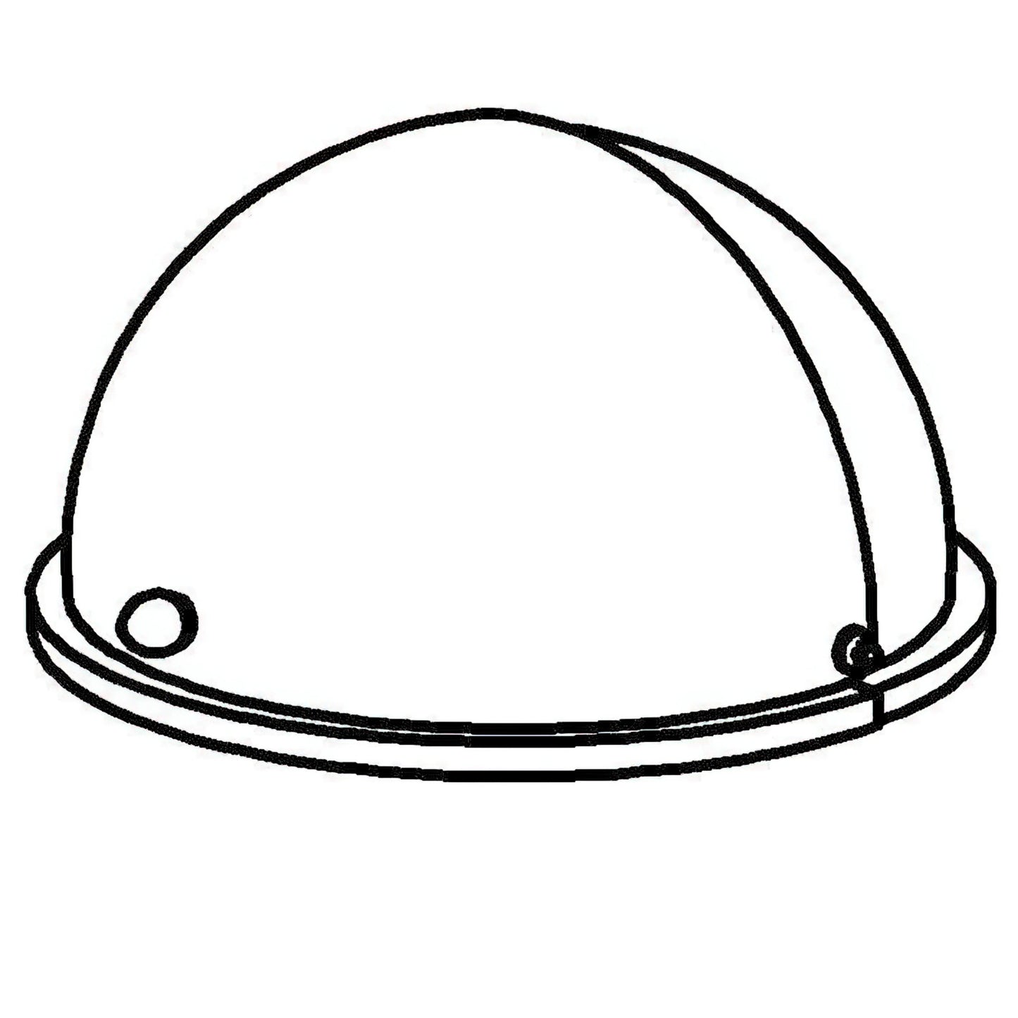 SPARE Lid/Hood  Rolltop-Hood, transparent plastic 400mm