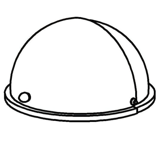 SPARE Lid/Hood  Rolltop-Hood, transparent plastic 400mm