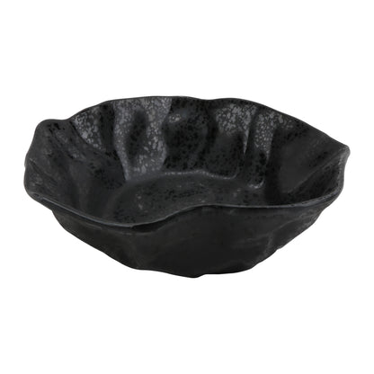 23.67 oz rainex showered black medium melamine bowl, 7.5"L x 7.5"W x 1.5"H, GET, cheforward