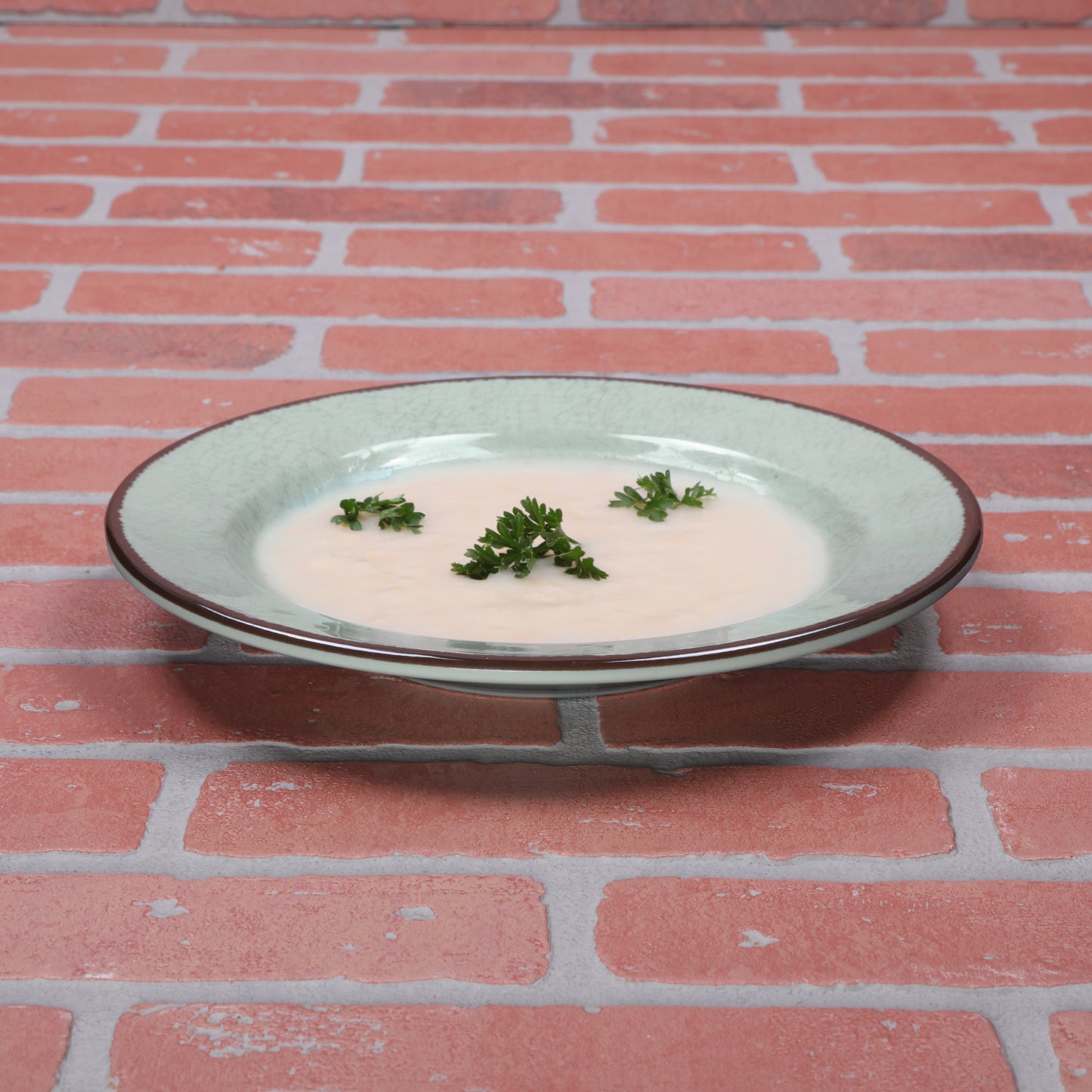 Melamine Round Crackle Pasta/Soup Bowl - Hemlock