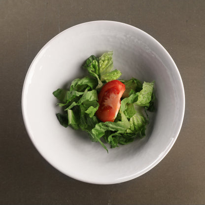 Melamine Bowl - White Matte Finish Outside/White Gloss Finish Inside