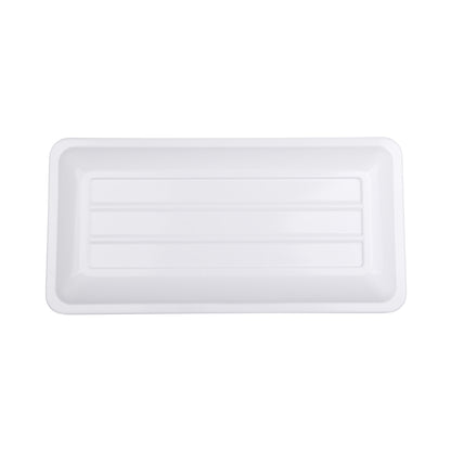 Melamine Rectangular Coupe Platter - White