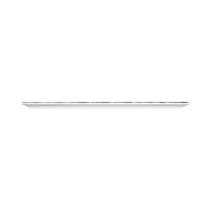 Melamine Rectangular Plate - White w/ Black Decal