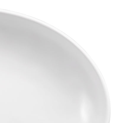 Melamine Deep Oval Plate - Off White