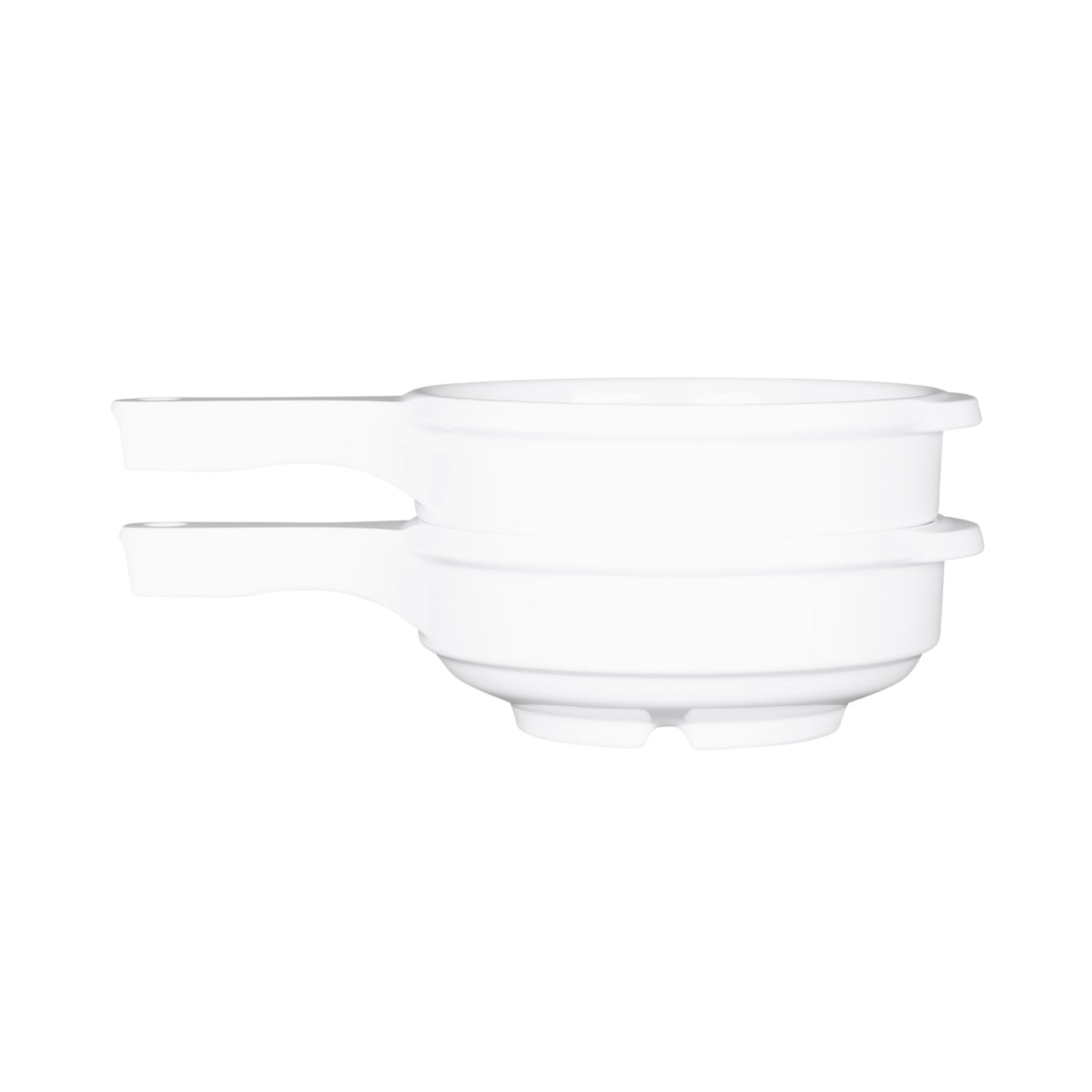Melamine Bowl w/ Handle - White
