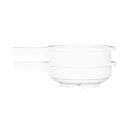 Melamine Bowl w/ Handle - White