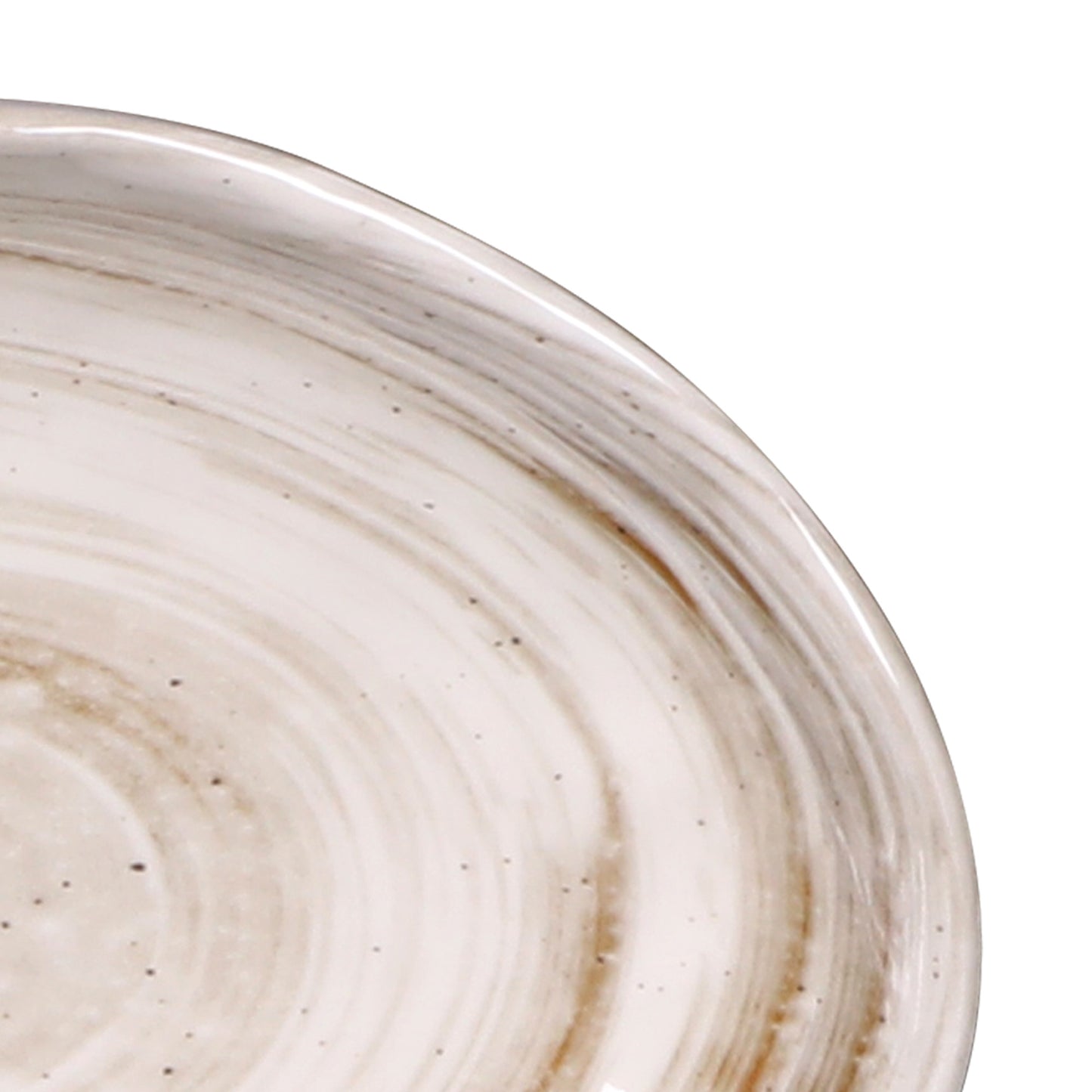 Melamine Deep Oval Plate - Taupe Design