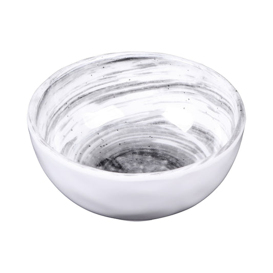 Melamine Round Bowl - Black Design