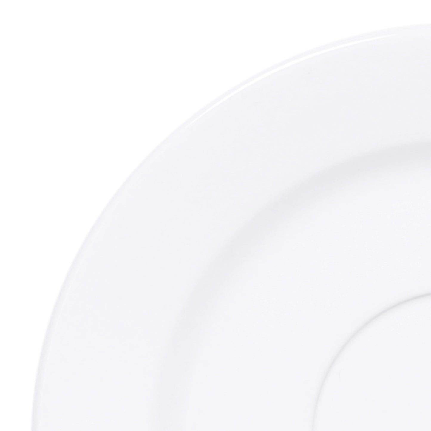 Melamine Single Well Saucer - White