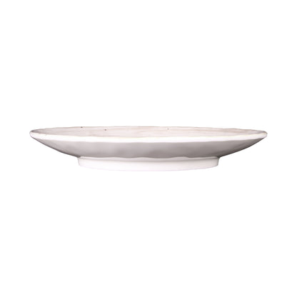 Melamine Round Plate - Taupe Design