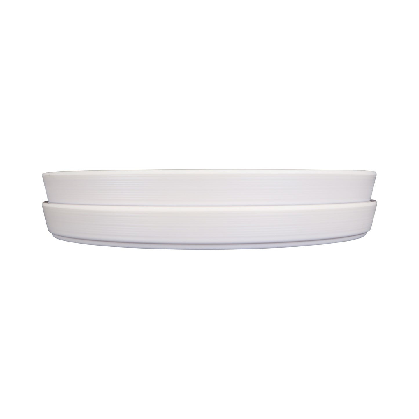 Melamine Round Coupe Plate - Cream Glaze
