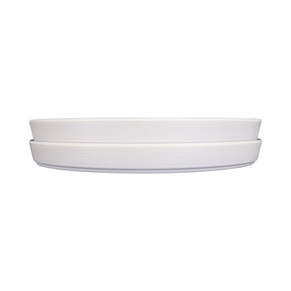 Melamine Round Coupe Plate - Cream Glaze