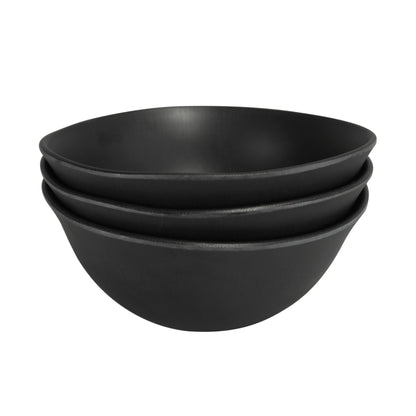 Melamine Round Bowl - Black