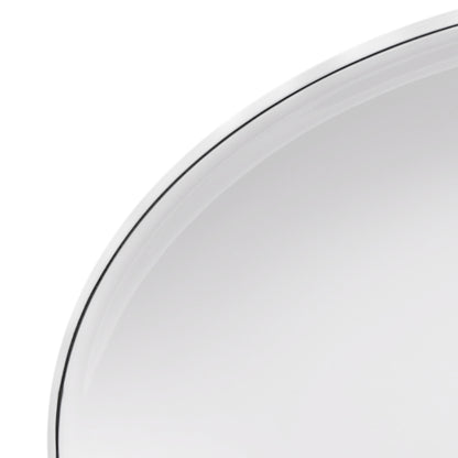 Melamine Oval Plate - White w/ Black Trim