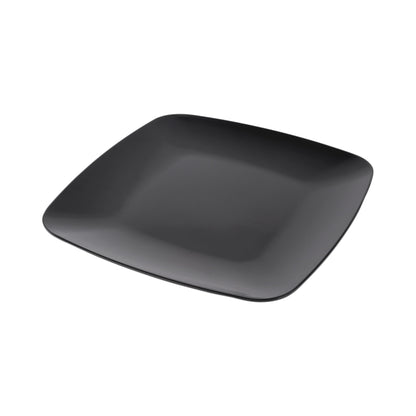 Melamine Rounded Edge Square Plate - Black